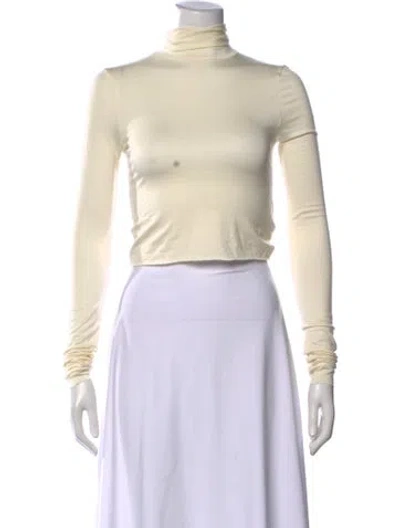 Pre-owned Éterne Turtleneck Long Sleeve Top W/ Tags In Neutral