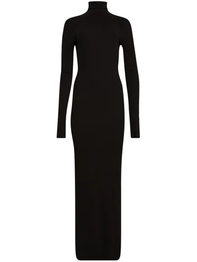 Éterne Turtleneck Maxi Dress In Black