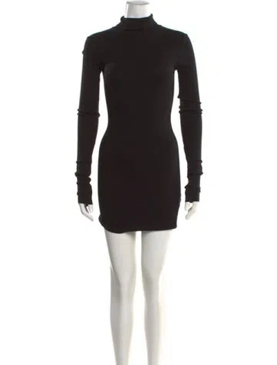 Pre-owned Éterne Turtleneck Mini Dress W/ Tags In Black