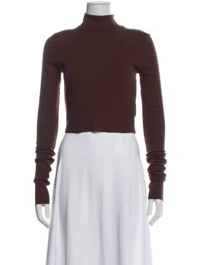 Pre-owned Éterne Turtleneck Sweater In Brown