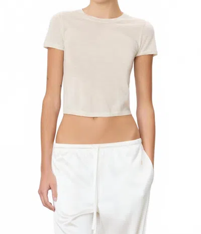 Éterne Van Crop Top In Bone In White