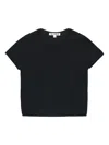 Éterne Fitted Crewneck Short Sleeve Top In Black
