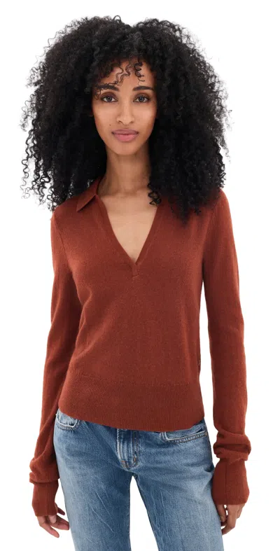Éterne Vance Cashmere Sweater Rust
