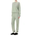 Éterne Vinny Classic Sweatpant In Sage In Green