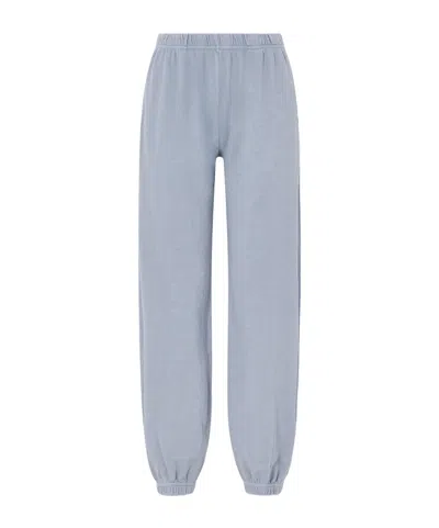 Éterne Vinny Cotton-jersey Tapered Pants In Blue