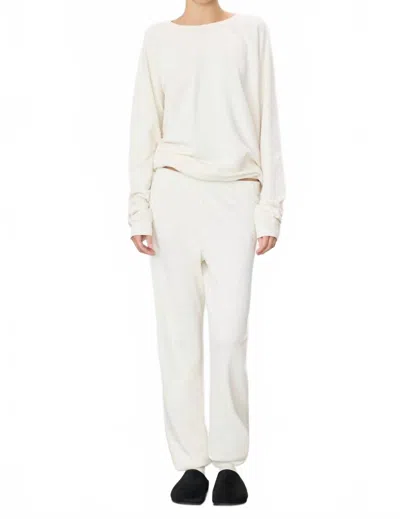 Éterne Vinny Pocket Sweatpant In Bone In White