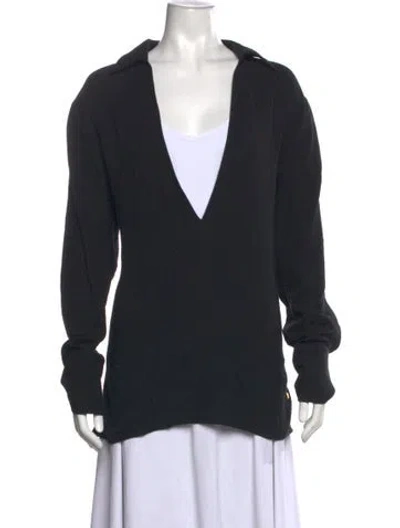 Pre-owned Éterne V-neck Long Sleeve Top W/ Tags In Blue