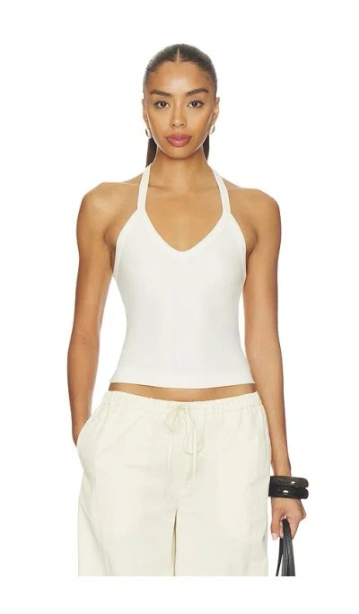 Éterne V-neck Racerback Tank In White