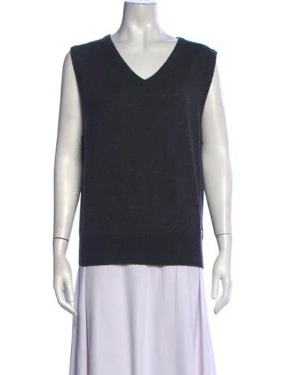 Pre-owned Éterne V-neck Sweater In Black
