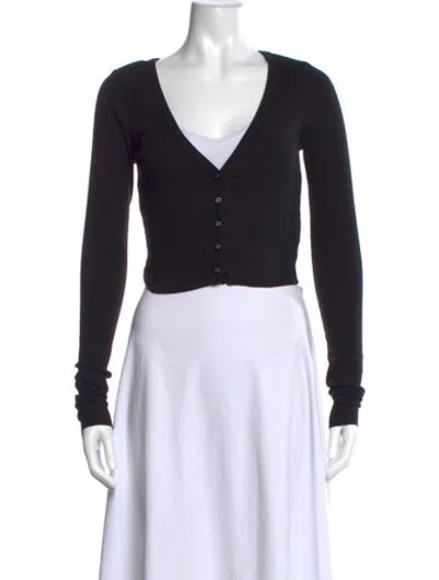 Pre-owned Éterne V-neck Sweater In Black