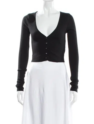 Pre-owned Éterne V-neck Sweater In Gray