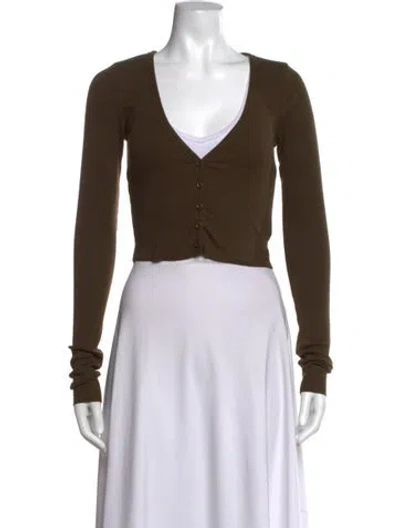 Pre-owned Éterne V-neck Sweater In Green