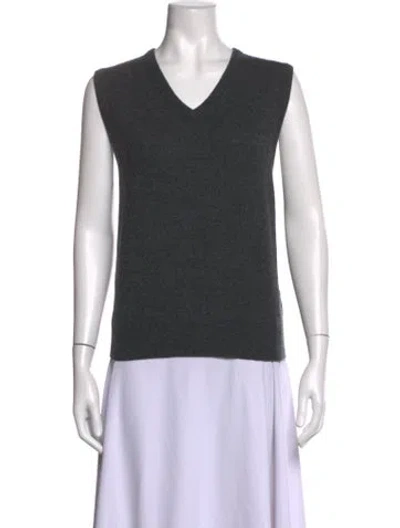 Pre-owned Éterne V-neck Sweater In Grey