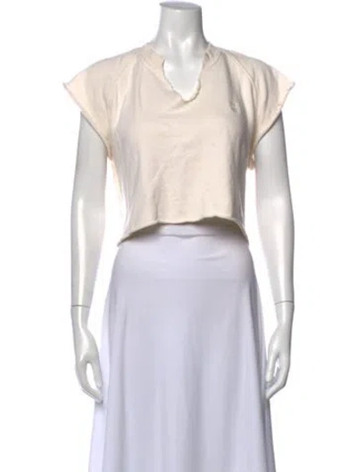 Pre-owned Éterne V-neck Sweater In Neutral
