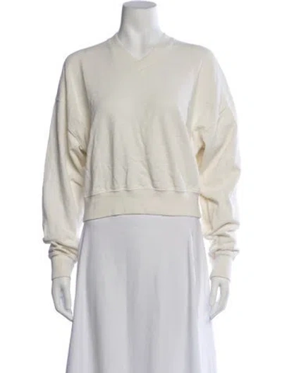 Pre-owned Éterne V-neck Sweater In Neutrals