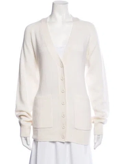 Pre-owned Éterne V-neck Sweater In Neutrals