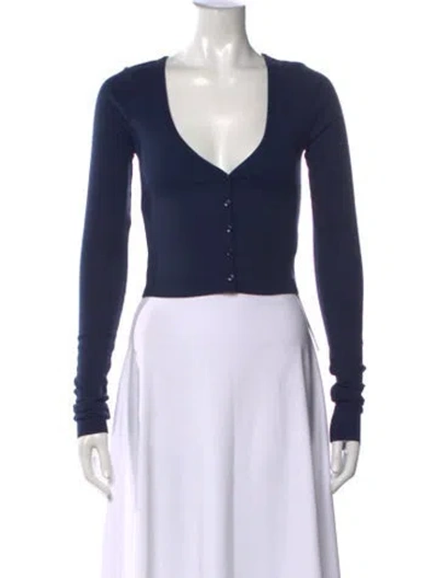 Pre-owned Éterne V-neck Sweater W/ Tags In Blue