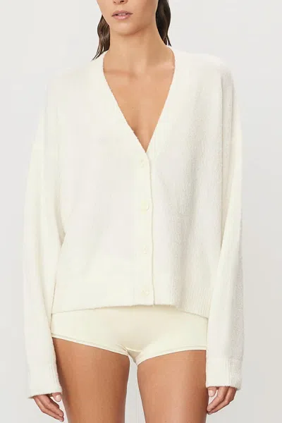 Éterne Walt Cardigan In Cream In White