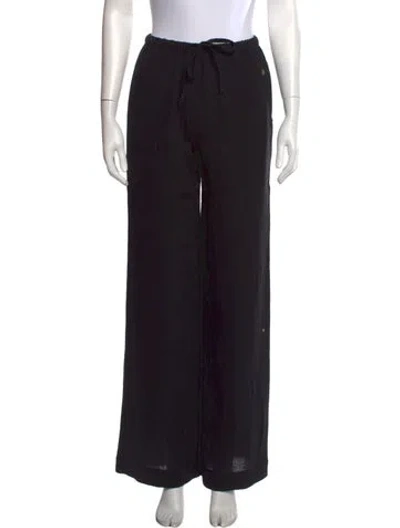 Pre-owned Éterne Wide Leg Pants In Black