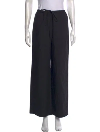 Pre-owned Éterne Wide Leg Pants In Black