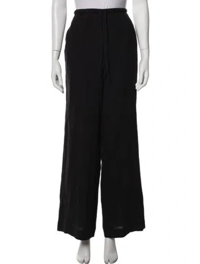 Pre-owned Éterne Wide Leg Pants In Black