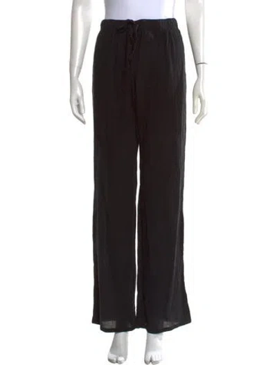 Pre-owned Éterne Wide Leg Pants In Black