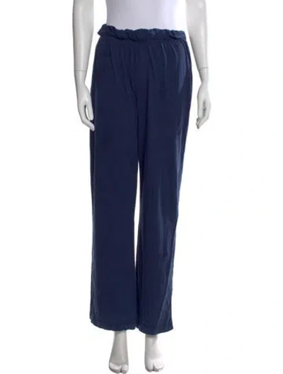 Pre-owned Éterne Wide Leg Pants In Blue