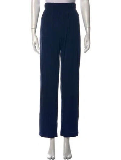 Pre-owned Éterne Wide Leg Pants In Blue