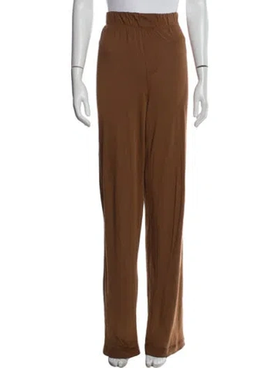 Pre-owned Éterne Wide Leg Pants In Brown