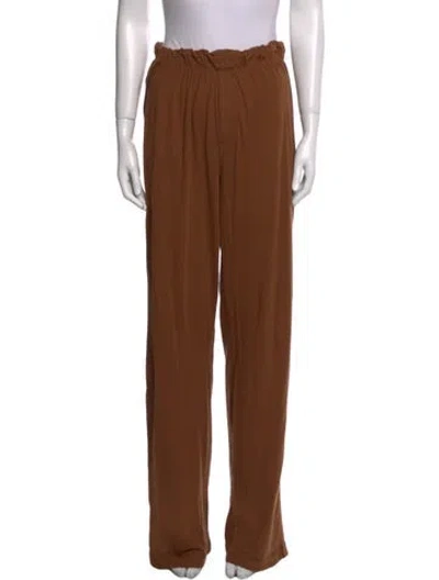 Pre-owned Éterne Wide Leg Pants In Brown