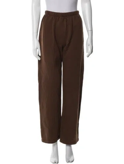 Pre-owned Éterne Wide Leg Pants In Brown