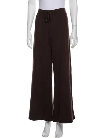 Pre-owned Éterne Wide Leg Pants In Brown