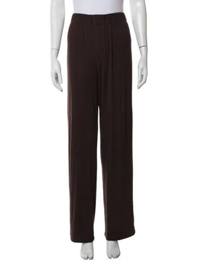 Pre-owned Éterne Wide Leg Pants In Brown