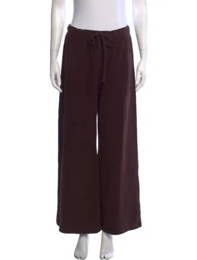 Pre-owned Éterne Wide Leg Pants In Brown