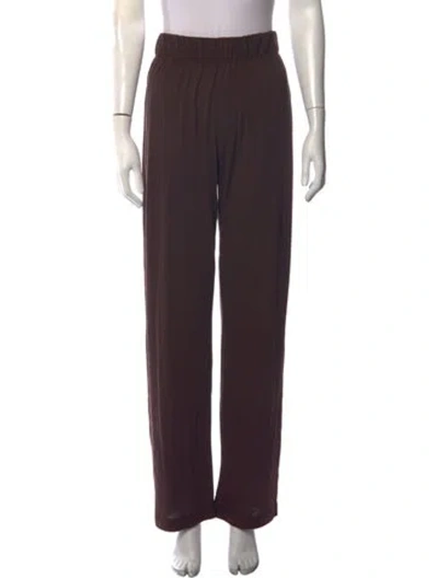 Pre-owned Éterne Wide Leg Pants In Brown