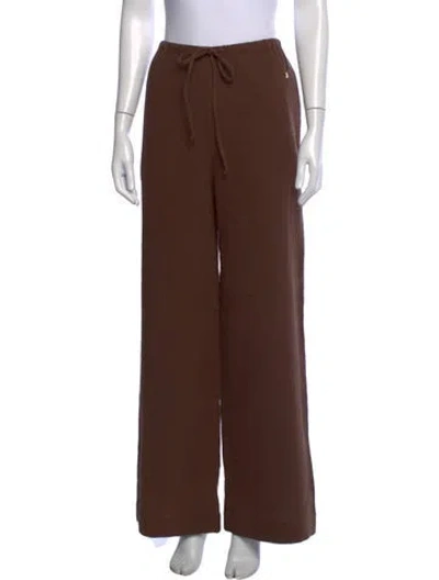 Pre-owned Éterne Wide Leg Pants In Brown
