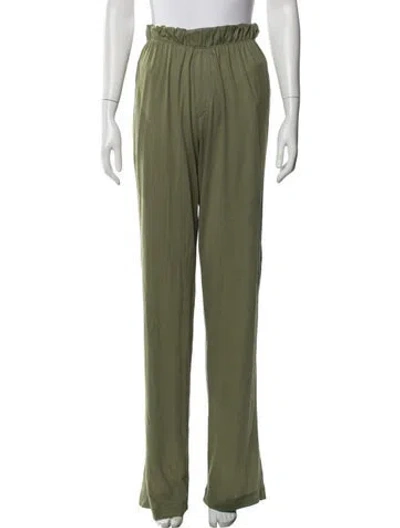Pre-owned Éterne Wide Leg Pants In Green