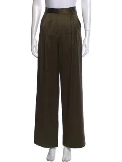 Pre-owned Éterne Wide Leg Pants In Green