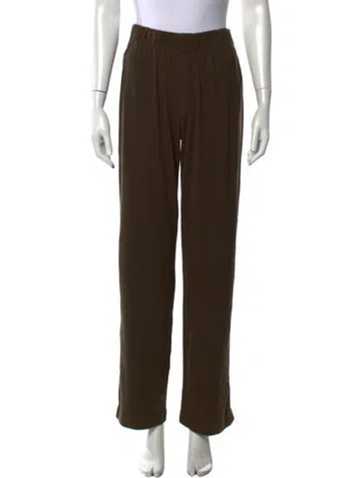 Pre-owned Éterne Wide Leg Pants In Green