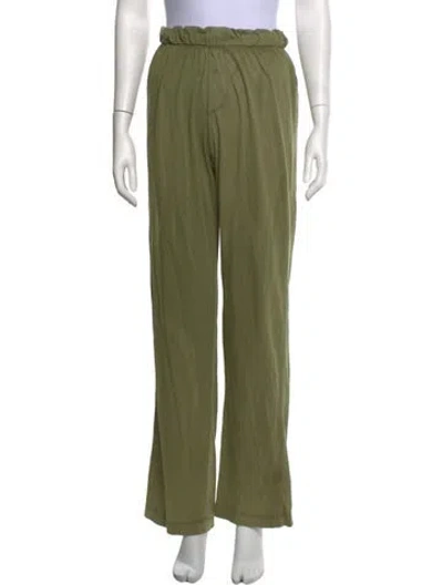 Pre-owned Éterne Wide Leg Pants In Green