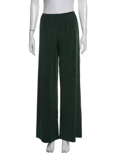 Pre-owned Éterne Wide Leg Pants In Green