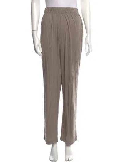 Pre-owned Éterne Wide Leg Pants In Neutral