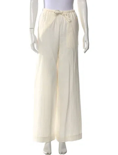 Pre-owned Éterne Wide Leg Pants In Neutral