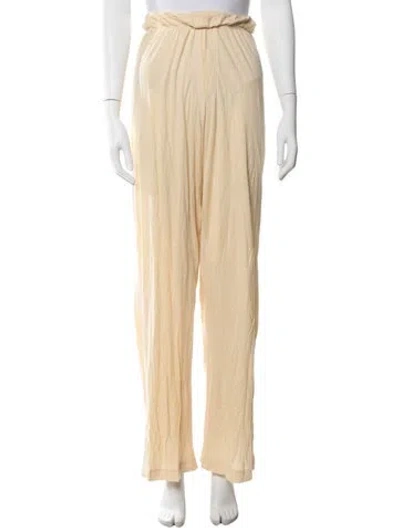 Pre-owned Éterne Wide Leg Pants In Neutrals