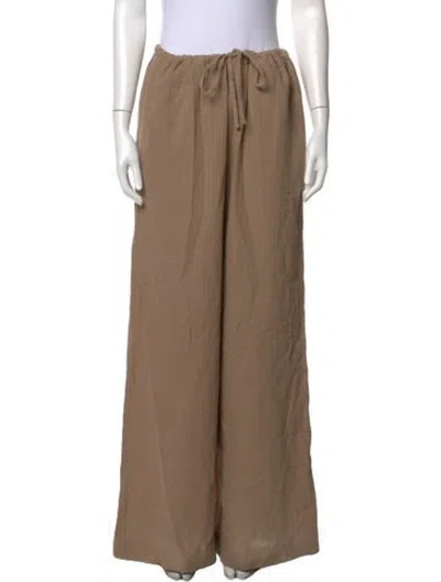 Pre-owned Éterne Wide Leg Pants In Neutrals