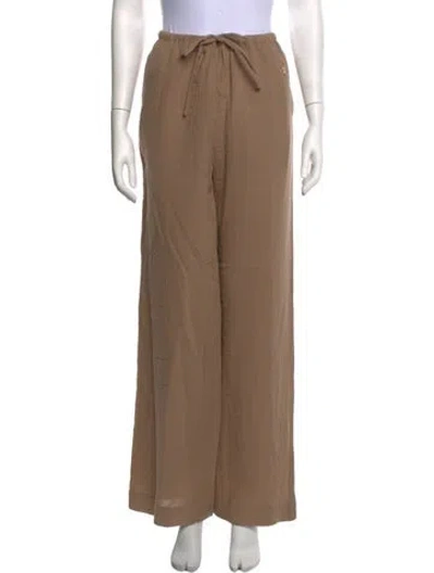 Pre-owned Éterne Wide Leg Pants In Neutrals