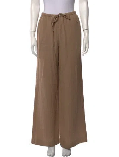 Pre-owned Éterne Wide Leg Pants In Neutrals