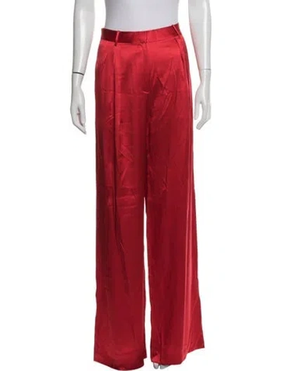 Pre-owned Éterne Wide Leg Pants In Red