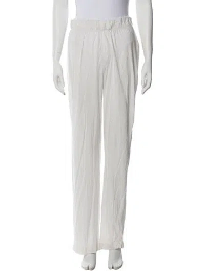 Pre-owned Éterne Wide Leg Pants In White