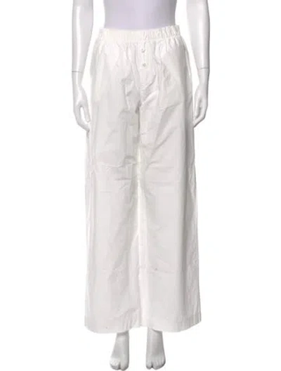 Pre-owned Éterne Wide Leg Pants In White